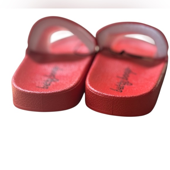 Betty Boop Vibrant Red Slide Sandals – Cartoon Graphic – Size 8 - Picture 2 of 6